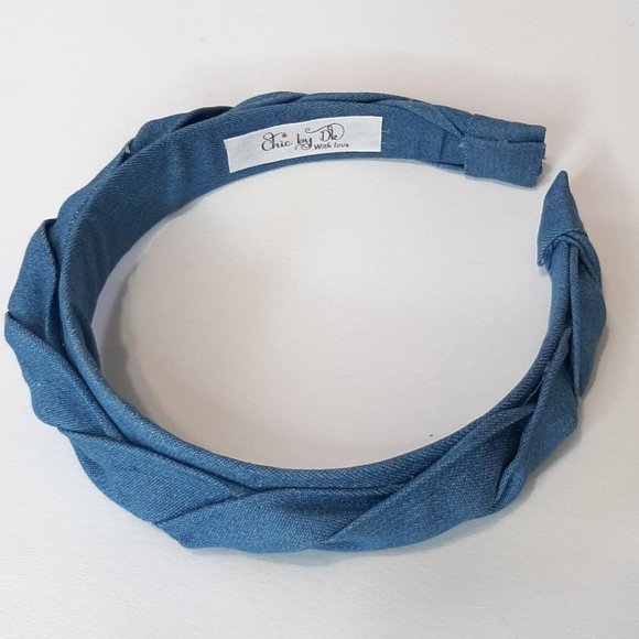 Handmade Accessories - Braided headband for women, Wide hair hoop.